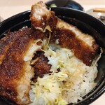 洋風寒天レストラン ひまわり亭 - ソースカツ丼のアップ こちらも食べてから写真撮ってないことに気づいた