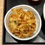 そばいち - かき揚げ小丼セット ¥780 ＋ 山菜 ¥130 のかき揚げ小丼