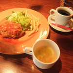 HAVANA CAFE - 日替わりランチ（若鶏のオーヴン焼き・トマトソースオレガノ風味）