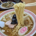 王蘭食堂 - 細めの縮れ麺♪