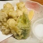 酒の魚 和海 - 白子の天ぷら