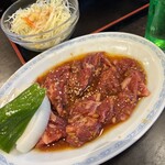 Yakiniku Nandaimon - お膳セットのリンゴカルビ