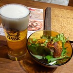 道産小麦のパスタ屋さん ミールラウンジ - ビールとサラダ