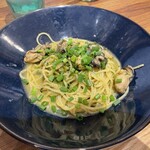 Cafeteria S Omotesandou - 牡蠣と生海苔のパスタ