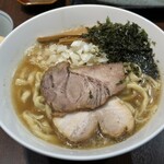 Miyamoto Seimen - 背脂煮干しラーメン(塩) 中盛り