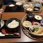 ご飯ととろろ とろ麦 - 