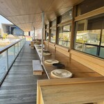 ガンツウ - 縁側　ここで夕方にはおつまみとお酒