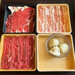 しゃぶ葉 - 小籠包,豚バラ,牛みすじ,牛肉