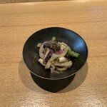 Sushi Aso - あら 皮 アスパラ 椎茸