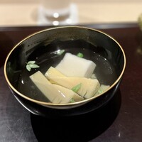 御料理 辻 - 白子豆腐とタケノコ