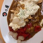 日乃屋カレー - らっきょう　福神漬けかけ放題