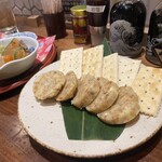 炭火とうまいもん 暁 - いちじくのバタークラッカー添え