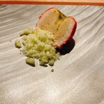 Syn - 青りんごのグラニテを添えて完成です