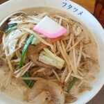 極濃湯麺 フタツメ - 排骨タンメン￥1100(排骨はあとから来る)