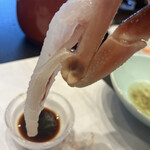 小さなお宿　芹 - カニの刺身は甘味があって美味しい！
