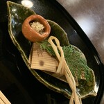 御所 雲月 - 穴子しんじょうの杉板焼