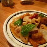 中国料理 堀内 - 豚肉と蓮根の香り炒め