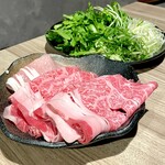 黄金出汁しゃぶと江戸前寿司 肉のあさつ - 