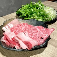 黄金出汁しゃぶと江戸前寿司 肉のあさつ 梅田お初天神店 - 