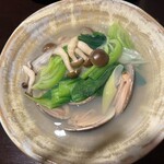 焼貝うぐいす - はまぐり酒蒸し