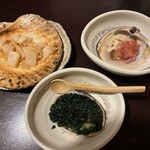 焼貝うぐいす - 焼貝3種