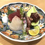 日本酒と和食 花びし - 【造　里】お造里盛り合わせ　三種