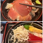 Rinkairou Shinkai Shokujidokoro - しらすはふわふわ、特にプリプリを通り越して…
      ブリンブリンの新鮮な金目鯛がとっても美味しい！(*´Д｀*)♡