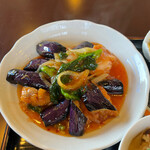 蒼の月 - チキンとナスの辛炒め最高