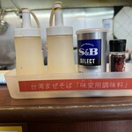 情熱食堂 - 味変用の調味料