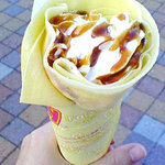 Crazy Crapes - キャラメル生クリーム。350円。