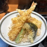 手作りうどん 天粉盛 - セットの天丼