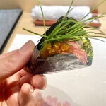 北新地 鮨 栞庵 やましろ - 手巻き寿司