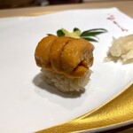 北新地 鮨 栞庵 やましろ - 北海道産ウニ