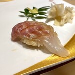 北新地 鮨 栞庵 やましろ - タイの昆布じめ