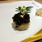 北新地 鮨 栞庵 やましろ - 国産キャビア