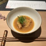 日本焼肉はせ川 別亭 - 鮟鱇肝味噌仕立て　九条ネギ