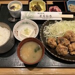 お食事処とりいち - からあげ定食(¥1,250)