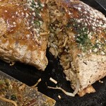 Hiroshima Fuu Okonomiyaki Renga Tei - 呉焼き断面