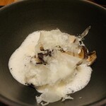 GINZA SORA - 鮑と椎茸のヴルーテ カプチーノ仕立て