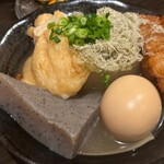 Akabane Sembero Taishuu Sakaba Nikumareya - 博多おでん５種盛り840円