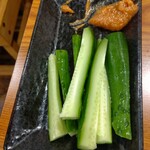 鉄板焼 もんじゃ焼 えにし - 味噌きゅうり