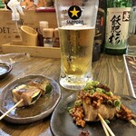Uranabeya Odento Yakitori Tamani Men - ズッキーニ250円と麻婆豆腐350円
