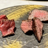 炭和食かなうS 特別室 - 宮崎牛炭火焼き（サーロイン、ランプ、ロース）