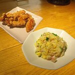 中華そばマイケル飯店 - がっつりセットＤ（王道チャーハン小＆唐揚げ２個）