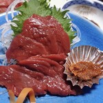 玉の湯旅館 - 夕食（馬刺し）