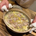 温石 - 蛤と白菜の鍋