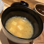 温石 - 豆腐のお味噌汁