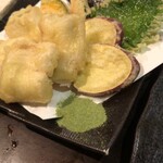 魚のてらさか - アナゴの天ぷら