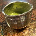 日本料理 新茶家 - プラチナ茶わんにお薄ｗ