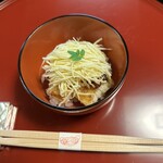 日本料理 新茶家 - 白魚と焼穴子の蒸寿司　穴子が芳ばしい